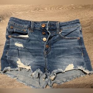 Denim Distressed Women Shorts